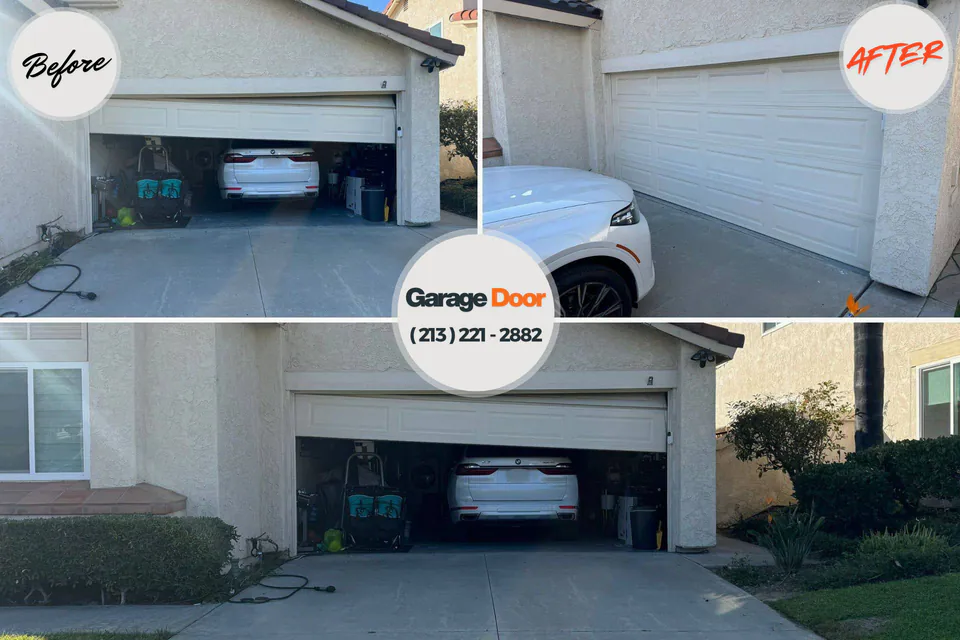 Before and after: garage door repair near me Lily Lake